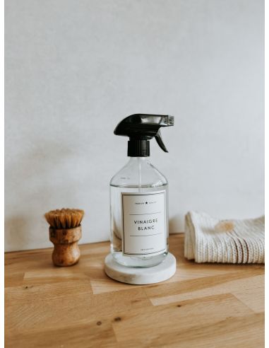 Sous-Flacon en Marbre Blanc (2 pces)