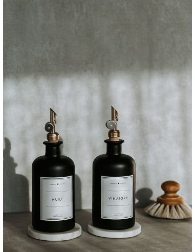 Sous-Flacon DEAN en Marbre Blanc (2 pces)