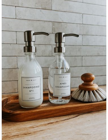 Flacon Verre Transparent - Shampooing N°1