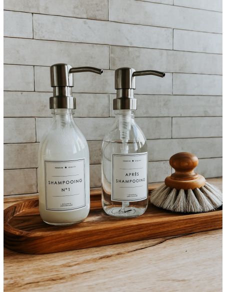 Flacon Verre Transparent - Shampooing N°1