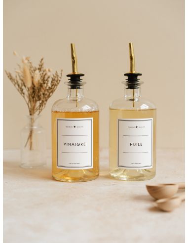 Bouteille en Verre Transparent - Vinaigre