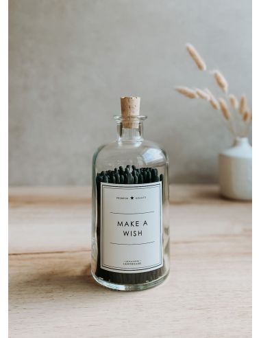 Flacon Make a wish - Allumettes Noir/Noir