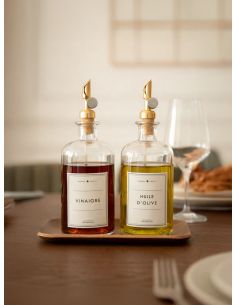 Bouteille en Verre Transparent - Huile d'Olive - 500ml 2