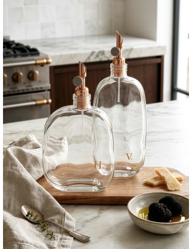 Bouteille Huile Transparente - Collection Organic