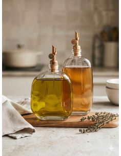 Bouteille Vinaigre Transparente - Collection Organic 2