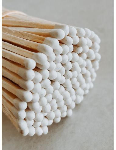 Flacon Make a wish - Allumettes Naturel/Blanc - Etiquette Noire