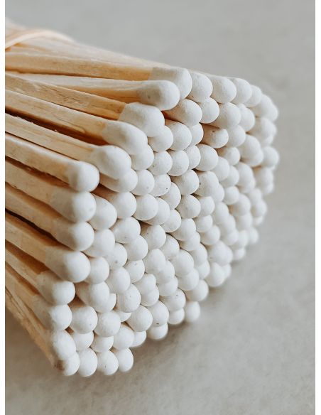 Flacon Make a wish - Allumettes Naturel/Blanc - Etiquette Noire