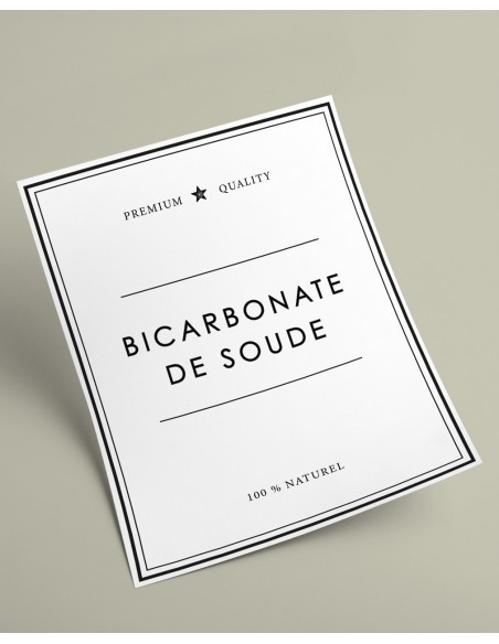 Etiquette Bicarbonate de Soude