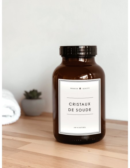 Etiquette Cristaux de Soude