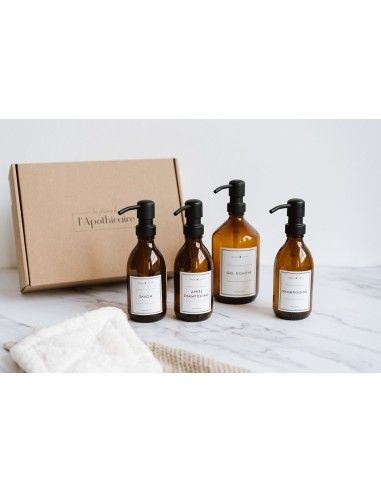Box 4 Flacons Ambre - Essentiels Beauté