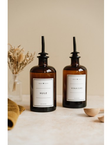 flacons huile et vinaigre